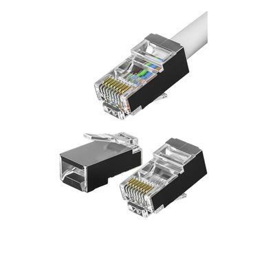 ขั้วต่อ RJ45 CAT7 600MHz พร้อมหน้าสัมผัสเคลือบทองและตัวเลือกส่วนลดสำหรับการซื้อจำนวนมาก