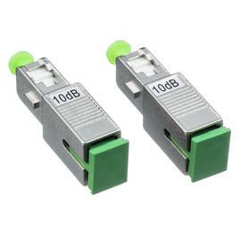 ตัวปรับสัญญาณไฟเบอร์ออปติก 3dB SC / APC ใช้งานได้กับ Broadband แบบ Ripple ต่ำ