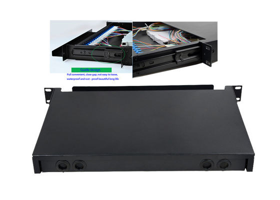 12 24 48 96 พอร์ตแบบลิ้นชักไฟเบอร์ออปติกมัลติโหมด และแพทช์พาเนล