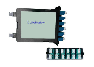 1U 96 Fibers Rack Mount FHD กล่องหุ้มไฟเบอร์ความหนาแน่นสูงยกเลิกการโหลด 4x FHD Cassette