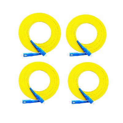 2.0mm กว้าง LC-LC Connector เสือป้อมไฟเบอร์ออปติก Patch Cord ด้วยความยาวที่สามารถปรับแต่งได้