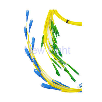 Uniboot Duplex Single Mode Fiber Optic Patch Cord ด้วยความทนทานที่ดีสําหรับการโอนข้อมูลความเร็วสูง