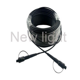 สายไฟเบอร์ออปติก FTTA พร้อมตัวเชื่อมต่อกันน้ำไฟเบอร์ออฟติคัล Ip68