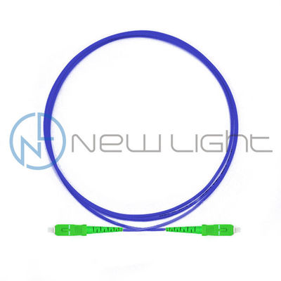 Simplex SC APC เส้นสายพัดพัดไฟเบอร์ออปติกแบบป้อมด้วยความยาวที่กําหนดเอง และป้องกันการกัดหนู